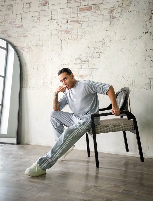ست اسلش و تیشرت پنبه adidas