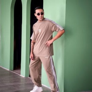 ست اسلش و تیشرت پنبه adidas