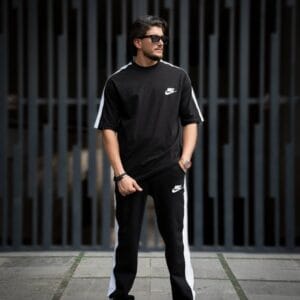 ست اسلش و تیشرت پنبه nike