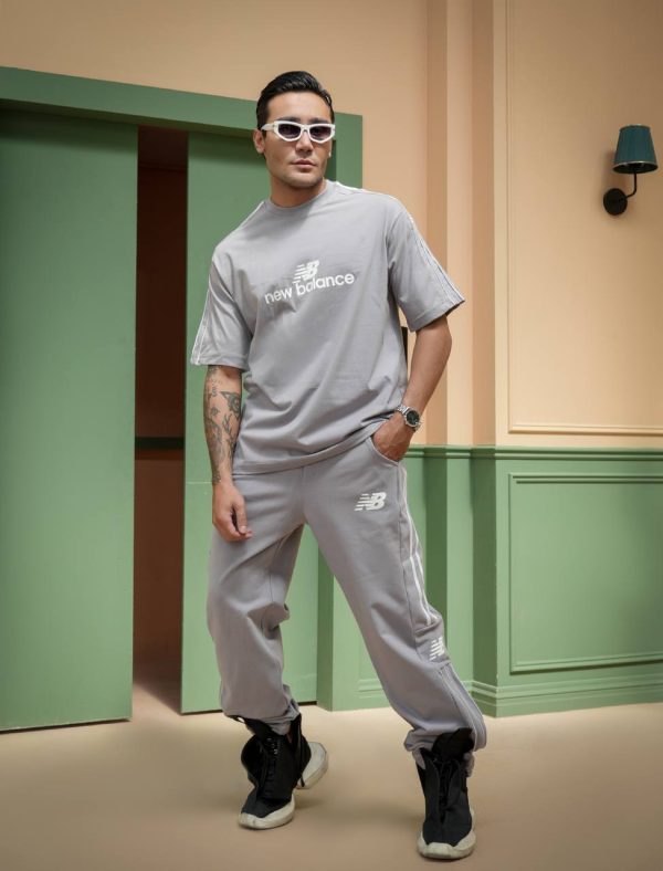 ست اسلش و تیشرت مردانه NEW BALANCE