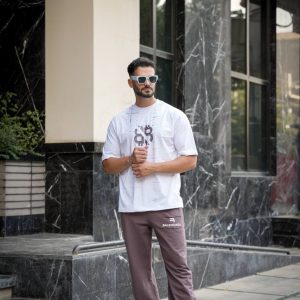 ست اسلش و تیشرت مردانه بگ استایل BALENCIAGA